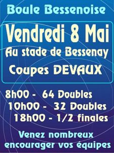 Visuel de l’événement Concours coupe Devaux à Bessenay, Vendredi 8 Mai