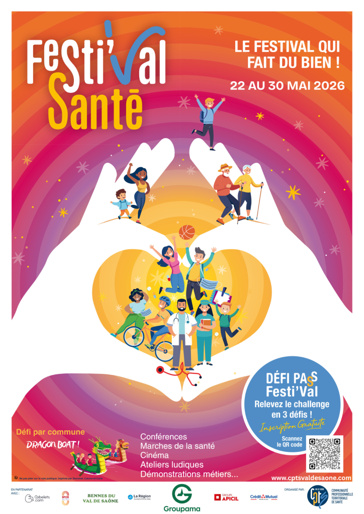 Visuel de l’événement Festi&rsquo;Val santé à Saint-Romain-au-Mont-d'Or, Du 22 au 30 mai 2026