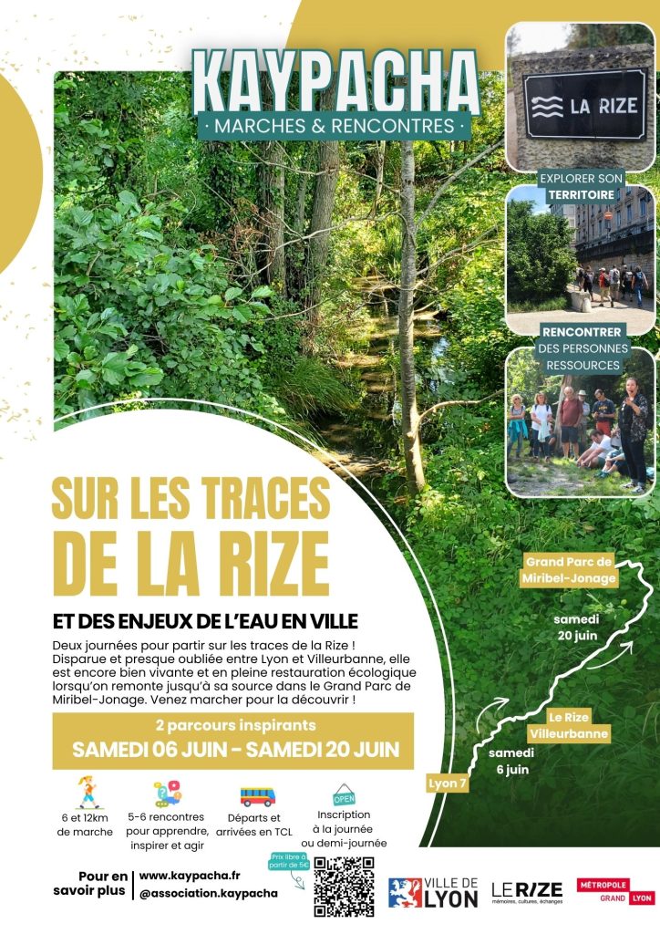 Visuel de l’événement Balade  »Sur les traces de la Rize oubliée » à Lyon, Samedi 6 Juin