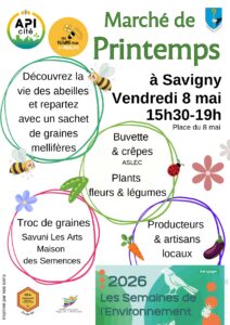 Visuel de l’événement Marché de printemps à Savigny, Vendredi 8 Mai