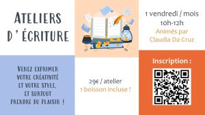 Affiche de l'événement Atelier d'écriture à Chaponost