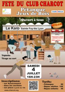 Affiche de l'événement Fête du Club Charcot