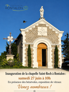 Affiche de l'événement Inauguration de la chapelle St Roch