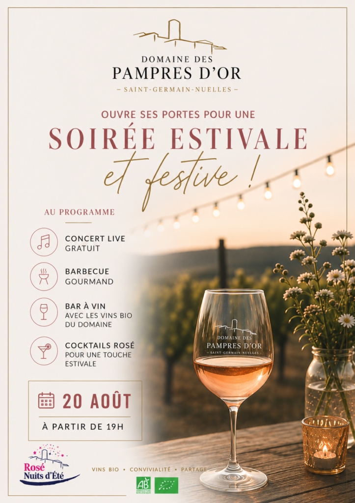 Affiche de l'événement Instants Rosé aux Pampres d’Or