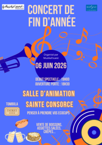 Affiche de l'événement Musikal’ouest: concert de fin d’année