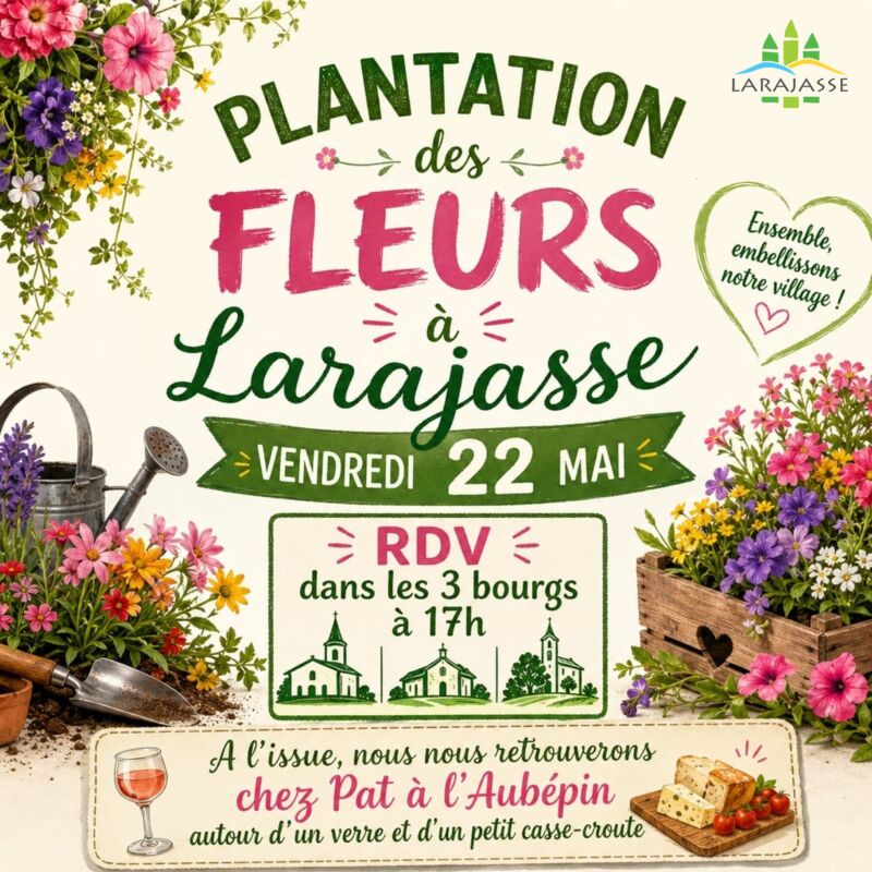 Affiche de l'événement Plantation des fleurs
