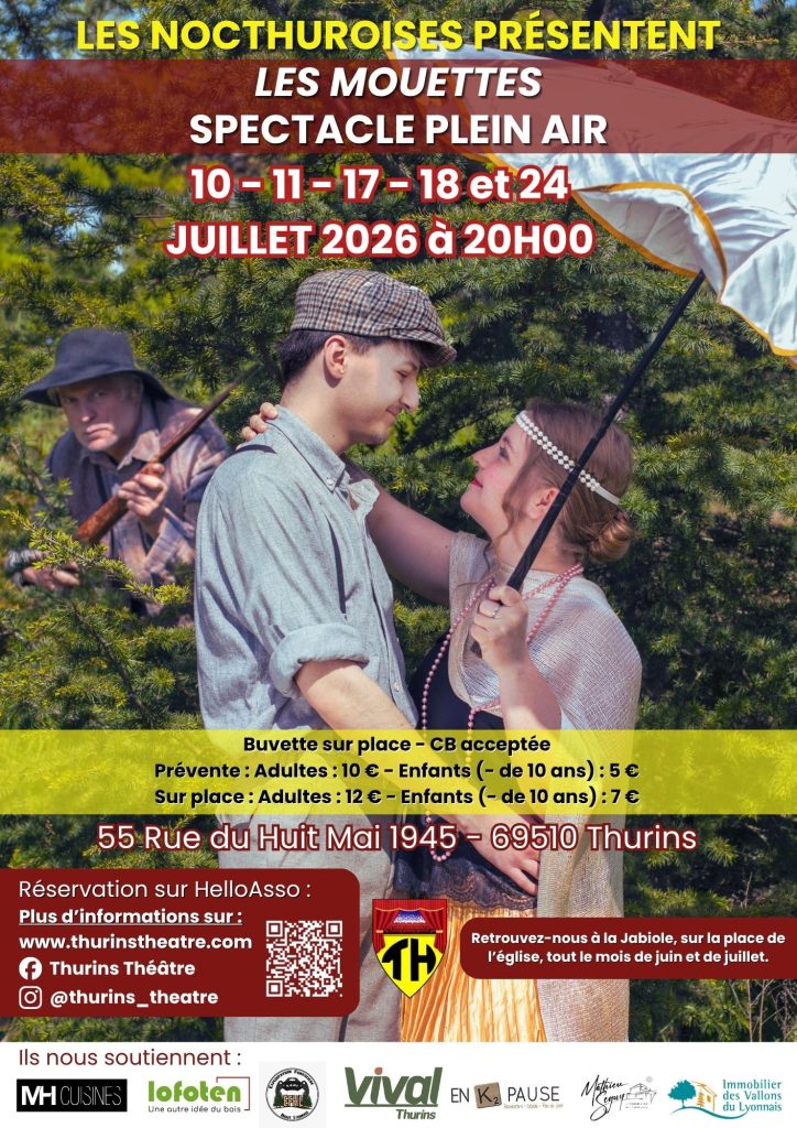Affiche de l'événement Spectacle plein air: Les Mouettes