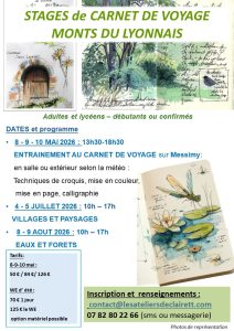 Affiche de l'événement Stage de dessin "Carnet de voyage"