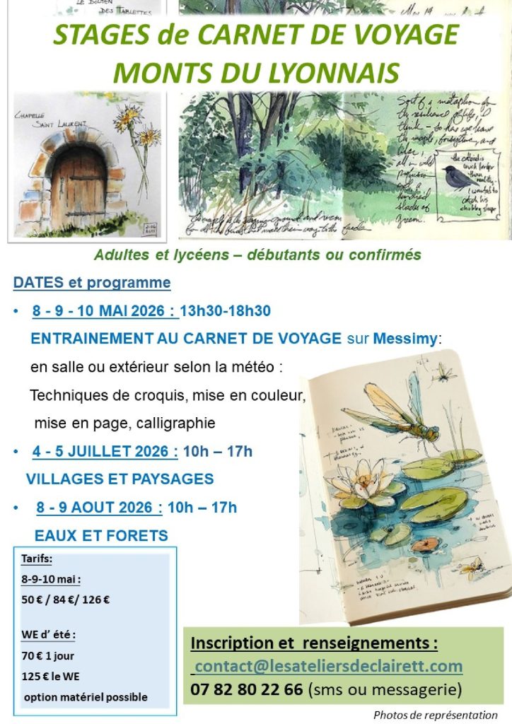 Affiche de l'événement Stage de dessin "Carnet de voyage"