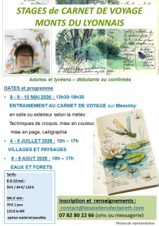 Affiche de l'événement Stage de dessin "Carnet de voyage"