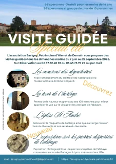 Affiche de l'événement Visite spéciale Savigny été