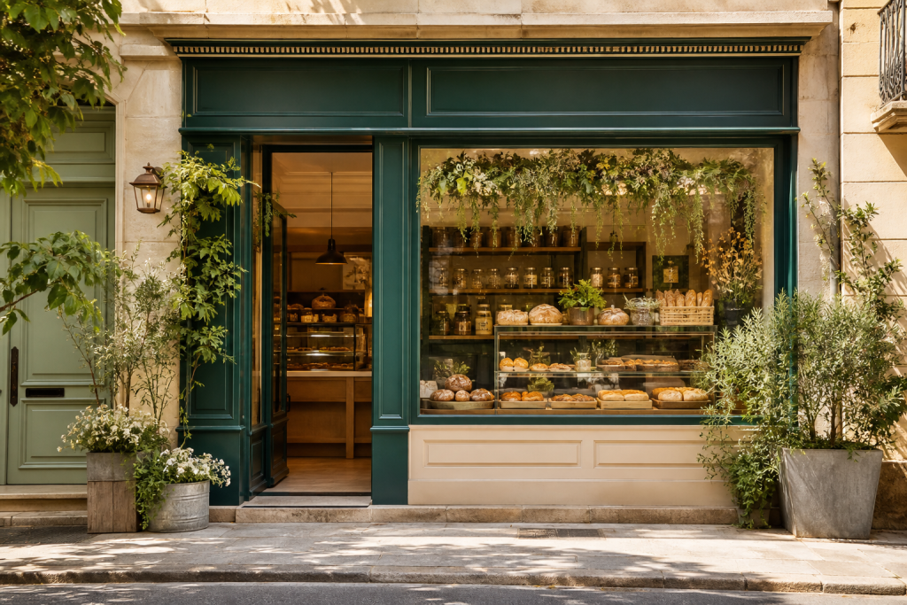 Commerce local avec vitrine de boulangerie dans l’Ouest lyonnais - exemple Bon Plan