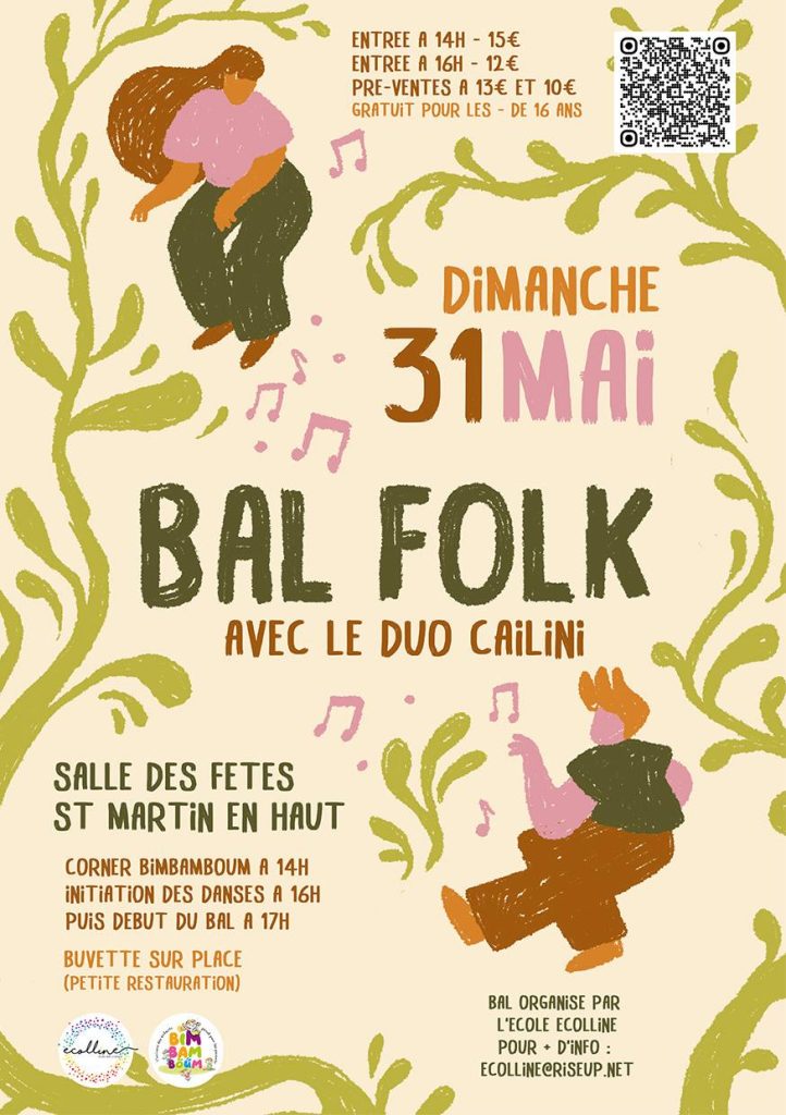 Visuel de l’événement Bal folk à Saint-Martin-en-Haut, Dimanche 31 Mai