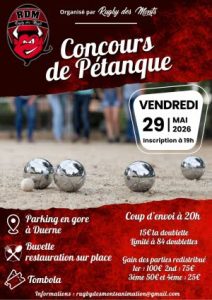 Affiche de l'événement Concours de pétanque du Rugby des Monts