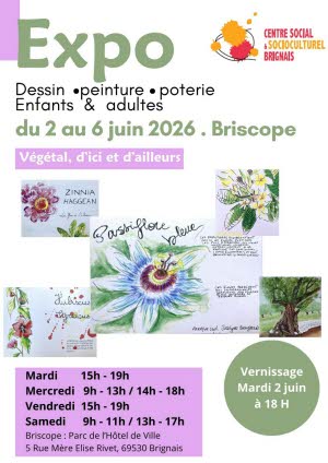 Affiche de l'événement Exposition des ateliers dessin peinture poterie