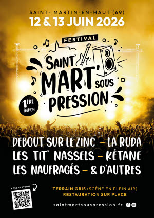 Affiche de l'événement Festival Saint Mart Sous Pression #1