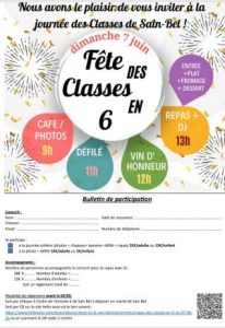 Affiche de l'événement Journée des classes en 6