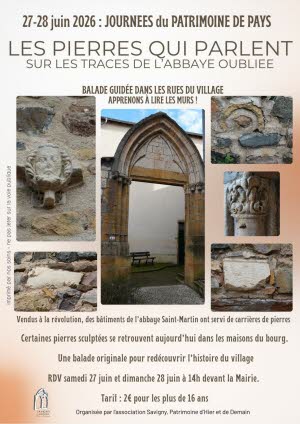 Affiche de l'événement Les pierres qui parlent