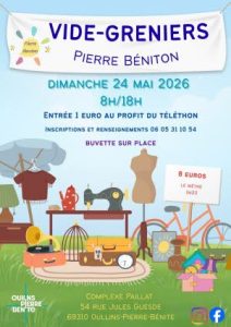 Affiche de l'événement Vide greniers du Pierre Béniton
