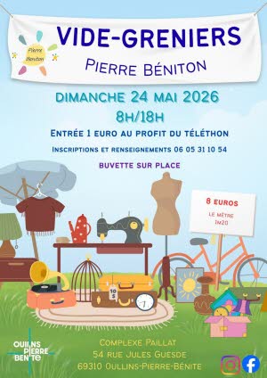 Affiche de l'événement Vide greniers du Pierre Béniton