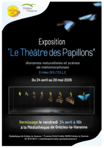 Visuel de l’événement Exposition Le théâtre des papillons à Grézieu-la-Varenne, Mercredi 20 Mai