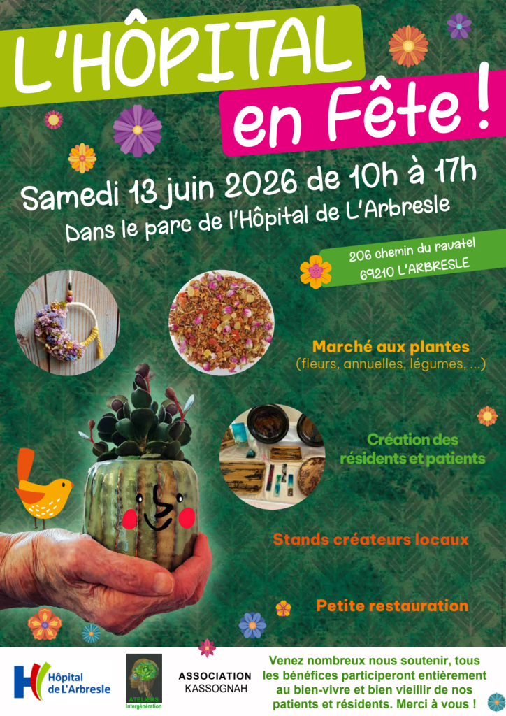 Visuel de l’événement L&rsquo;HÔPITAL en Fête! à L'Arbresle, Samedi 13 Juin
