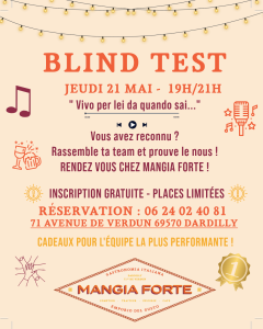 Visuel de l’événement Blind Test à Dardilly, Jeudi 21 Mai