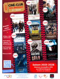 Visuel de l’événement Cinéclub MJC – Parasite à Brignais, Jeudi 21 Mai