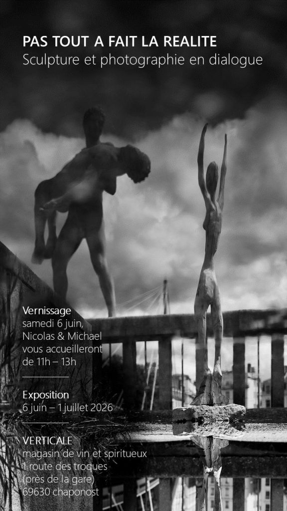 Visuel de l’événement VERNISAGE EXPOSITION SCULPTURE ET PHOTOGRAPHIE EN DIALOGUE à Chaponost, Du 6 juin au 1 juillet 2026
