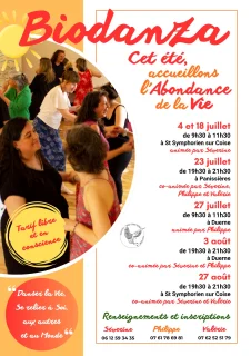 Visuel de l’événement Biodanza à Duerne, Lundi 27 Juillet