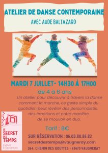 Affiche de l'événement Atelier de danse enfants avec Aude Baltazard