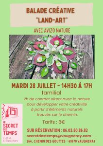 Affiche de l'événement Balade créative et Land-Art