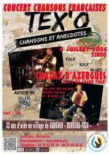 Affiche de l'événement Concert TEX'O