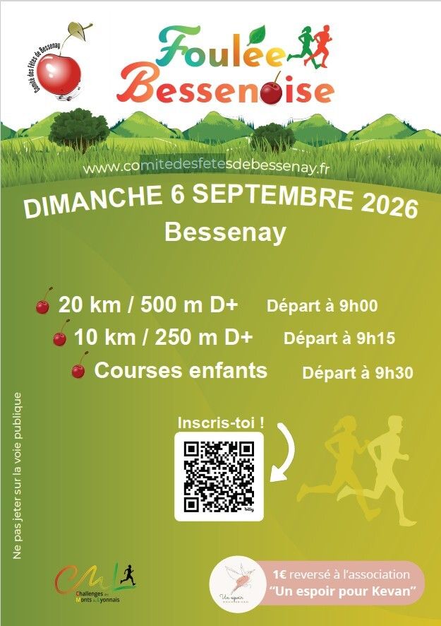 Affiche de l'événement Foulée Bessenoise