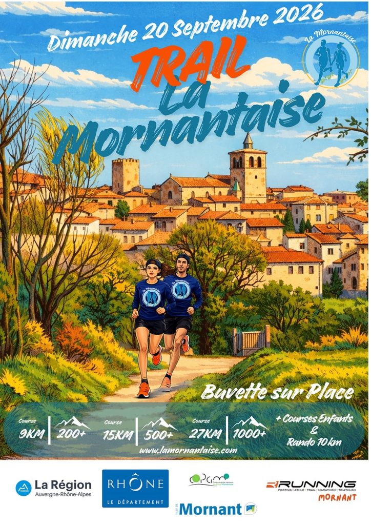 Affiche de l'événement Trail et marche solidaires: La Mornantaise