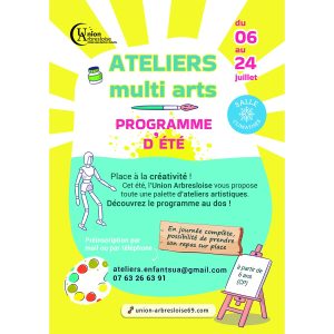 Affiche de l'événement Union Arbresloise - Atelier Multi-Arts